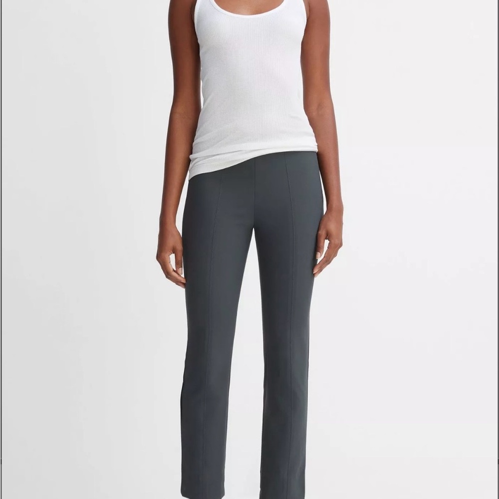 Vince Bobbi High-Rise Ponte Leggings XXS in Dark Gray
